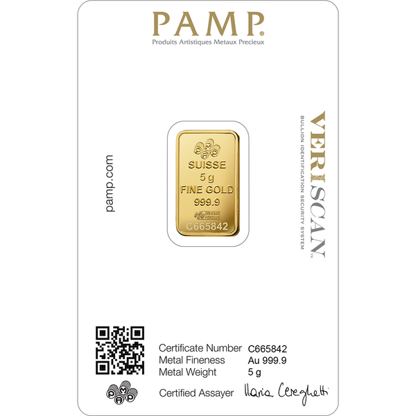 PAMP Suisse 5g Gold Bar