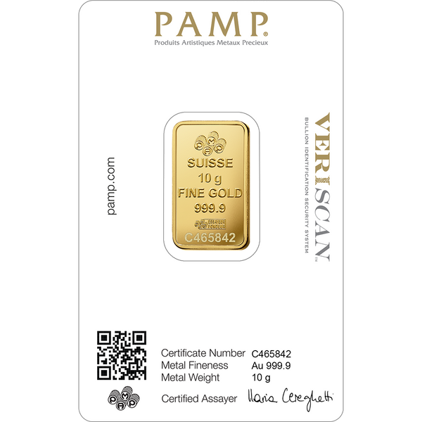 PAMP Suisse 10g Gold Bar