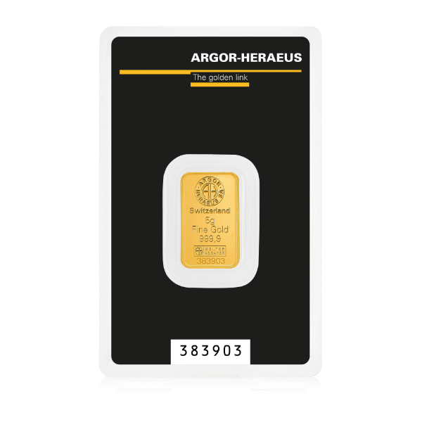 Argor Heraeus 5g Gold Bar