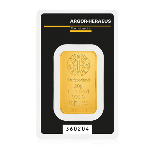 Argor Heraeus 20g Gold Bar