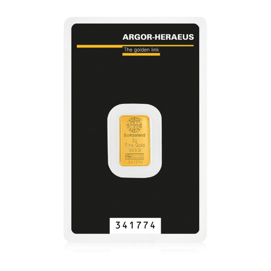 Argor Heraeus 2g Gold Bar